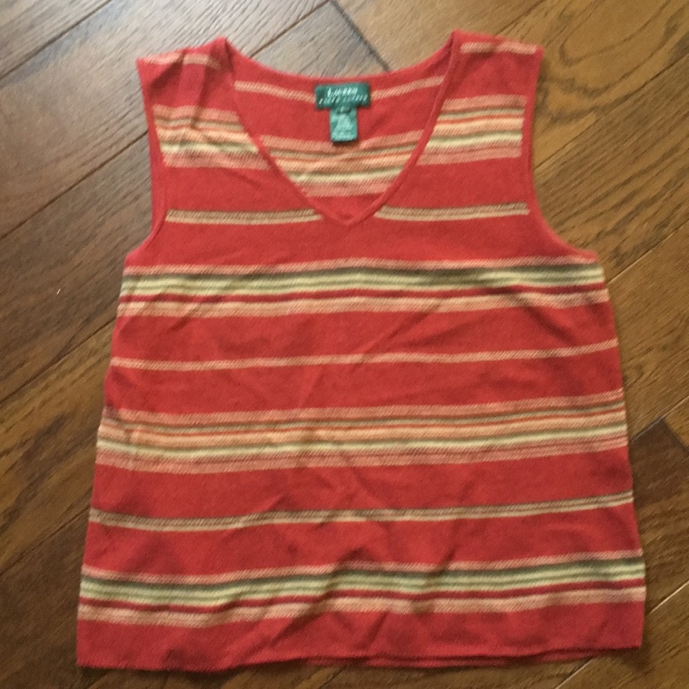 Lauren Ralph Lauren preppy linen/cotton vest 🌺